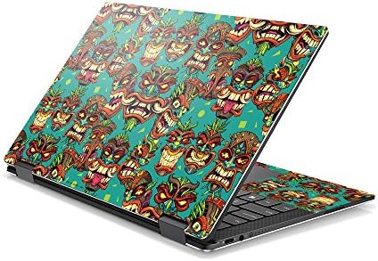 MOINYSKINS SKING компатибилна со Dell XPS 13 9365 2-во-1-Crazy Tikis | Заштитна, издржлива и уникатна обвивка за винил декларална обвивка