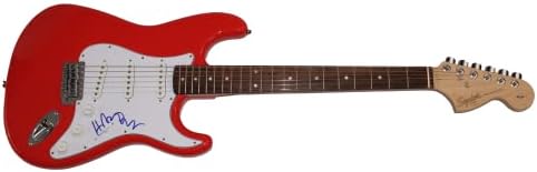 Ханс Зимер потпиша автограм со целосна големина R Fender Stratocaster Electric Guitar C - James Spence JSA автентикација JSA COA -