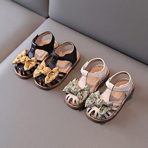 Мода есенско дете и девојчиња Casual Shoesnon Slip Slandals шупливи чевли околу пети тока фустан бебе девојче чевли