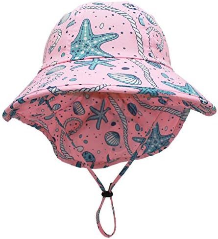 Connectyle Kids Beach Sun Sun Hat со капаче за вратот Big Rimp upf 50+ риболов сафари капа
