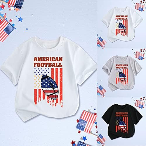 Пакувајте кошула дете деца деца момчиња девојчиња Топ Денот на независноста Денот на Денот на независноста го отпечати патриотскиот маица