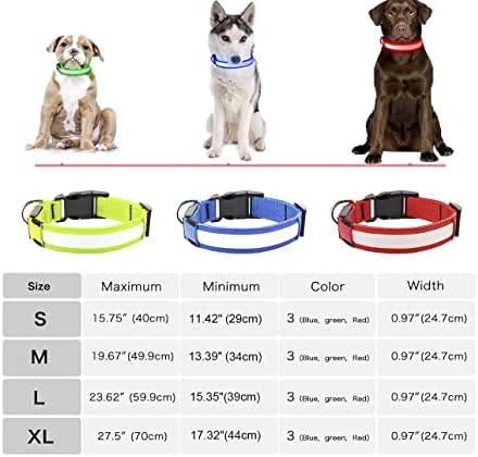 Домагикер водоотпорен LED јака за кучиња - полнење на светкави светлосни јаки од кучиња, прилагодливи рефлексивни светла на јака за сјај