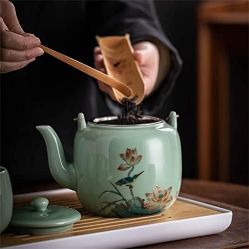 Wxbdd Celadon Голем капацитет Тилапија чај постави домаќинства ладна вода чајник кинески стил кунг фу чај сет