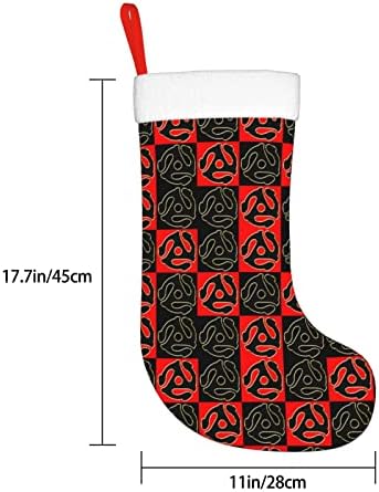 Божиќни чорапи 45 вртежи во минута Адаптери хипстер двострана камин што виси чорапи