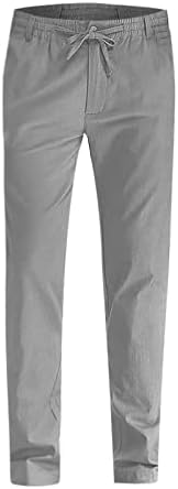Ymosrh mens sweatpants обични панталони лабави големи еластични половини памучни разноврсни цврсти бои џемпери џогер пот.