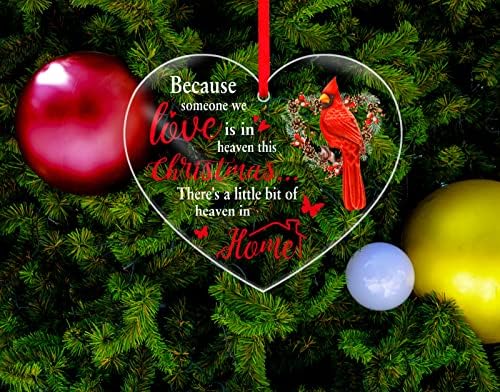 Црвени кардинални Божиќни украси на WAAHOME