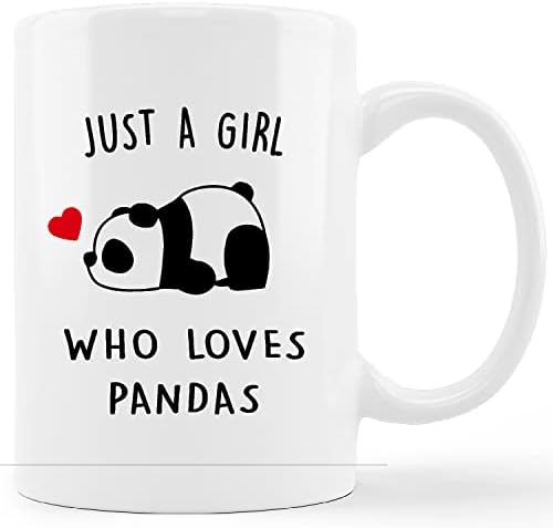 Кунлиса смешна панда чаша чаша срце, само девојка која сака керамички кригла керамички кригла-11oz кафе млеко чај чаша чаша, подароци за pandsубовници на панди девојки ?