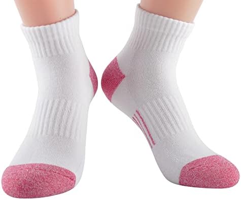 Cldjoit глуждот атлетски трчање чорапи Комбинирани памучни перничиња за пешачење со повеќе чорапи во боја за жени
