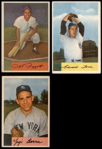 1954 Тимот на Bowman New York Yankees го постави Newујорк Јанкис ВГ/екс Јанкис
