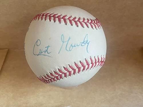 Познат најавувач на бејзбол на Curt Gowdy, потпишан A.L. Baseball JSA AC66333