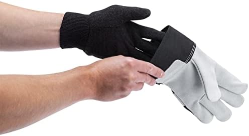 Алатка за перформанси W89024 Лесен памучен полиестер мешавина на сите намени за ракавици, манжетни за истегнување, еднократно, одлично за апликации за лесна должност,