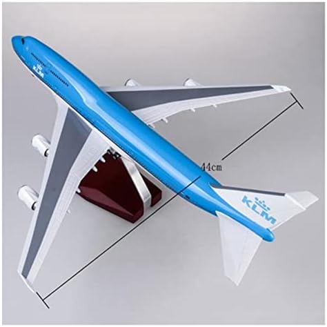 Модели на авиони 1: 160 Fit for KLM Royal Dutch Airlines Boeing B747 модел на авиони со тркала умираат смола од смола реална скала модел графички приказ