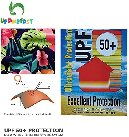 upandfast Бебе/Дете КОСТИМ ЗА Капење UPF 50+ Заштита од Сонце Едноделен Патент Костим за Капење Со Капа За Капење За Бебиња За Бебиња
