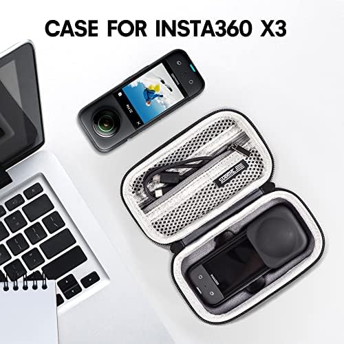 Пакет 3 во 1 додатоци за insta360 x3, силиконски случај, филм со каленран на екран, комплет за додатоци за носење за Insta360 x3 камера