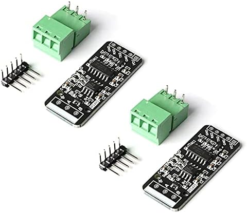 Rakstore 2PCS RS485 до TTL Conventor Board Module RS485 Ниво на TTL ниво на сериски LED индикатор автоматско испраќање и примање