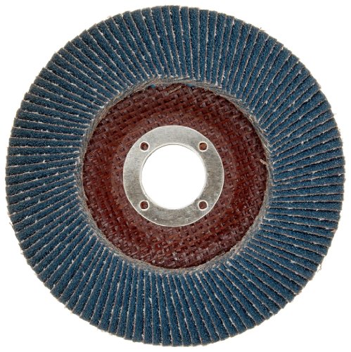 Нортон полнач R822 Абразивен размавта диск, тип 27, навојна дупка, поддршка од фиберглас, цирконија алумина, 4-1/2 Дија., 60 рен