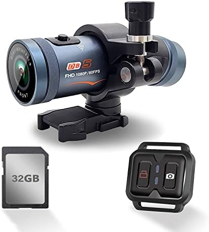 LKT Dual 1080p Акционата камера Dash Cam -Deal за мотоцикл, велосипед, спорт на отворено -Спортска камера со кациги со предна и задна камера, далечински управувач, вграден WiFi GPS, ?