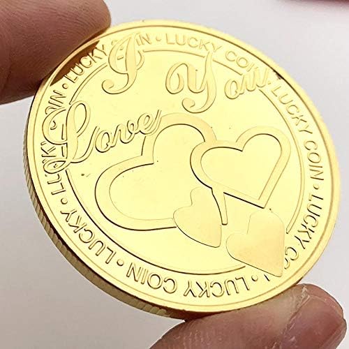 Те Сакам Среќа Метални Монети 999 Позлатен Комеморативен Медал Олеснување Комеморативна Значка Подарок