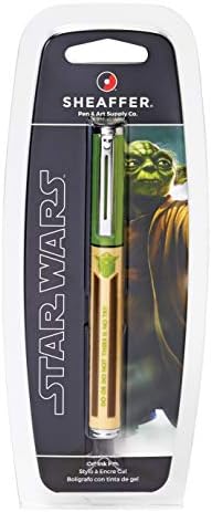 Шефер поп -starвездени војни Јода гел ролербол пенкало со хром трим
