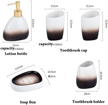 Ммлзел Чаша За Миење Уста Држач За Четки За Заби Комплети За Декорација На Тоалет Организатор На Тоалет Керамички Додатоци За Бања Диспензерот За Шампон