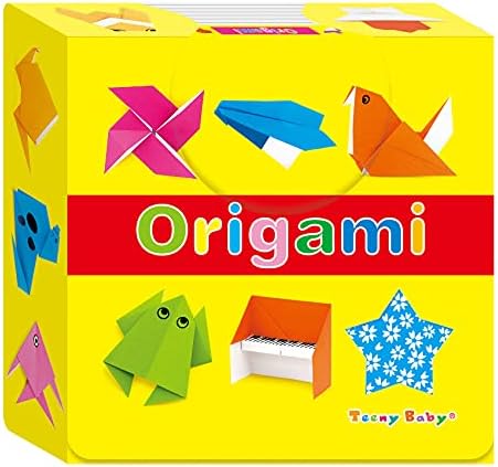 Комплет за оригами на Teeny Baby Toddler- Совршен за практични активности | 1 книга што содржи 69 проекти за оригами | Лесно за следење на книгата за водичи и 400 листови со харт?