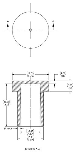 Caplugs ZAS13818CQ1 Пластичен електричен конектор за прашина капа AS138-18C, E/VAC, ги исполнува SPECIFICE SAE Aerospace Specifation AS85049/138.