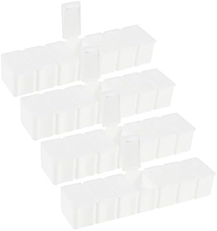 Исценети кутии од 4 парчиња неделно Брајово кутија запечатувачки контејнери чисти контејнер за контејнери чисти организатор неделно