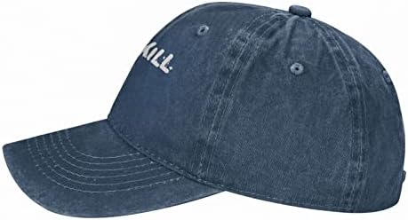 Rqwaaed Roadkill капа прилагодлива бејзбол капа тато капа унисекс капа морнарица сина