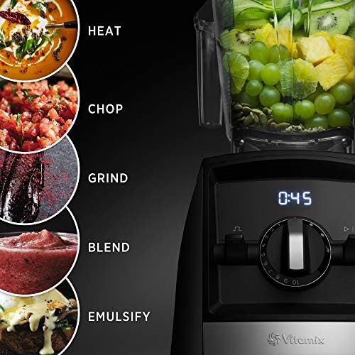 Серија Vitamix A2500 Ascent Smart Blender, професионален степен, 64 мл. Контејнер со низок профил, црвен