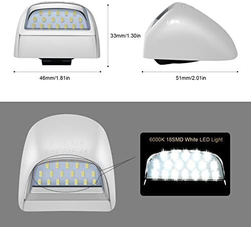 Ixcnet LED Регистарска Табличка Светлина За Chevy Silverado 1500 2500 3500 Ескалада Приградски Тахо GMC Сиера 1500 2500 3500 ЈУКОН