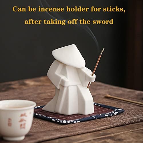 Lyart чај домашно милениче воин статуи фигура чај украс додатоци симпатична кунг фу чај подарок за солза за домашна канцеларија
