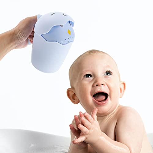 Кисангел бебешки када чаши диперси за новороденчиња за заштита на рак, животинска када и лажица, со бања за плакнење лажичка за миење мали деца,