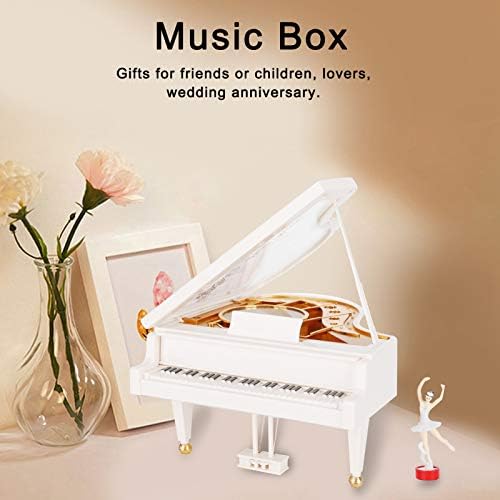 Музичка кутија со пијано кутија за пијано ротирачки балет за танцување девојче за Божиќ/роденден/Денот на домот на Денот на вineубените