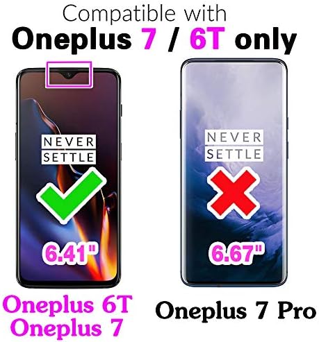 Компатибилен Со Oneplus 7 6T Паричник Случај И Калено Стакло Заштитник На Екранот Флип Кредитна Картичка Држач За Држач За Мобилен