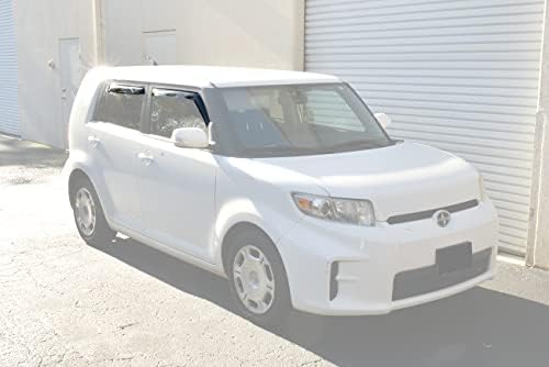 За 2008-2015 Scion xB | Visors JDM Во Канален Стил Чад Затемнети Странични Отвори Прозорец Заштитник За Дожд Дефлектори