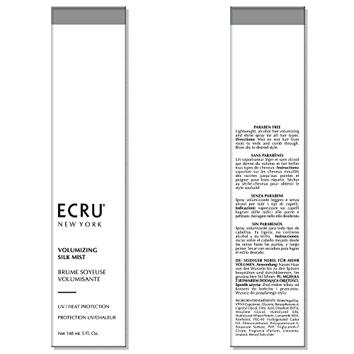 Комплет за трансформација на косата и текстура на ECRU New York | Волуменска свилена магла, 5 мл. + Спреј за сув текстура, 2 мл. Сет
