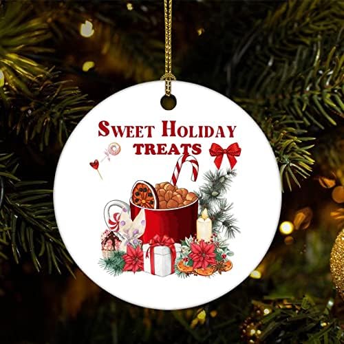 Орнаменти на новогодишни украси Топло какао бар Божиќ украс за чување украс за куќи за дома