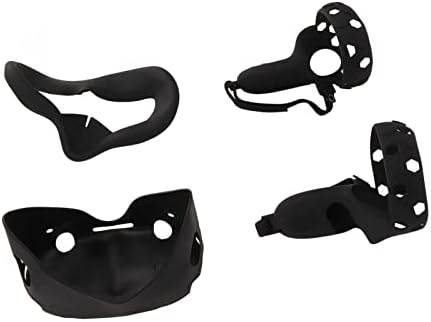 VR силиконски заштитен капак, зафаќа заштитна обвивка за леќи за лице VR обвивка за обвивка за Quest 2 додатоци