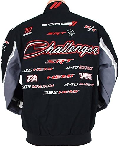 Dodge Challenger Callage Mens Black Twill јакна од JH Design