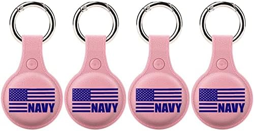 Морнарица Американски Носител На Знаме За Airtag Клуч Прстен Tpu Заштитна Кутија Покритие Локатор Таг За Паричник Багаж Миленичиња