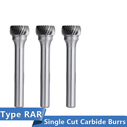 Метални ротациони датотеки 6мм Шанк Тунгстен карбид Бурт Бит Дијаметар 2,6-6,3мм Абразивни алатки за резба на дрво 1 парчиња