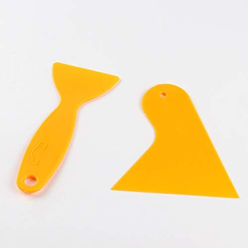 Wakauto Window Tint Thint Triangle Triangle Film Straper Car Vinyl Applicator Tools Yellow Go Corner Screeegee Pack од 10