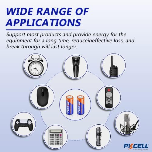 PKCELL 5 Брои 1,5 V LR1/MN9100/E90/N Големина Алкални Батерии, Батерии Отпорни На Истекување, Високи Перформанси И Моќни Батерии,