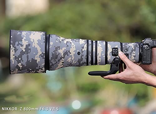 Водоотпорен леќа за водоотпорен леќа за камуфлажа на Nikon Z 800mm f6.3 VR S маскирна дожд леќи заштитни ракави пиштоли за ракави CSMC