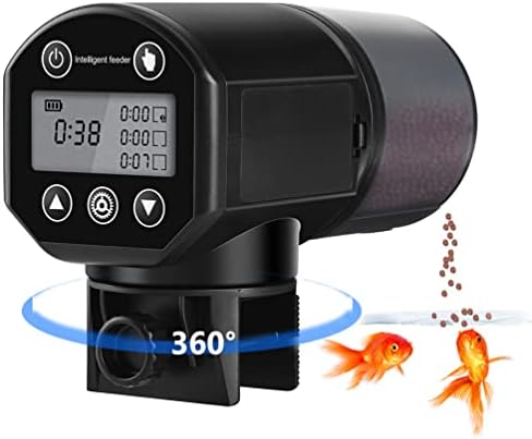 Автоматски фидер за риби за аквариум: Автоматско хранење диспензерот за риби за храна за одмор викенд бета златна рипка желка Кои - тајмер за