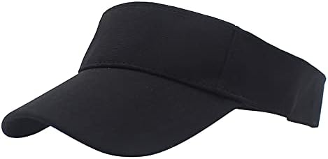 Летен Визир плажа црни Капачиња за Жени Сонце Спортски Камионџија капа капа За мажи Прилагодлив Капа Капа Визир - Голф Бејзбол Капи