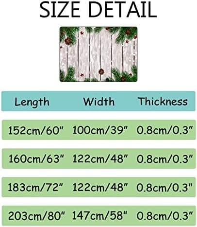 Xollar 60 x 39 во големи детски области килими Божиќни снежни ела гранки мека расадник бебе плејматски килим за детска соба