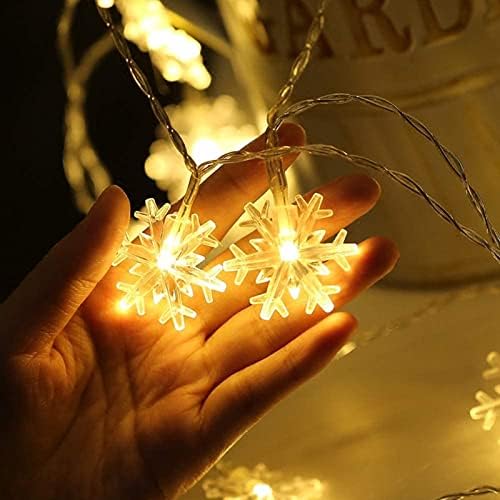 КАИЛЕДИ Божиќни низа светла, 19,6 стапки 40 LED самовила батерии управувана водоотпорна за Божиќна градина Патио Спална забава Декор во затворен