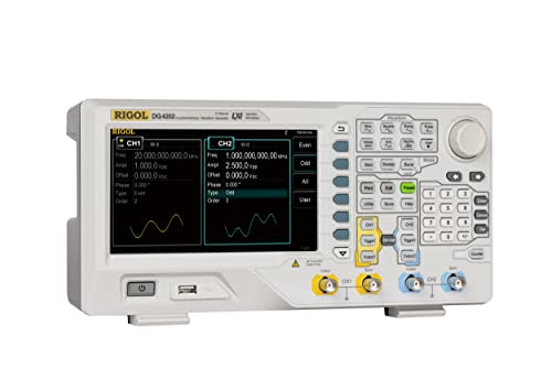 Функција RIGOL DG4202/произволен генератор на бранова форма 200MHz, 14 битна вертикална резолуција, 2 канали со еднакви перформанси и прецизно