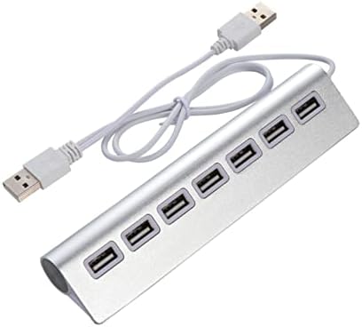 SOLUSTRE USB Центар За КОМПЈУТЕР ЛАПТОП USB Центар USB Адаптер СРЕБРЕНА USB Диспензерот USB Центар ЗА Лаптоп